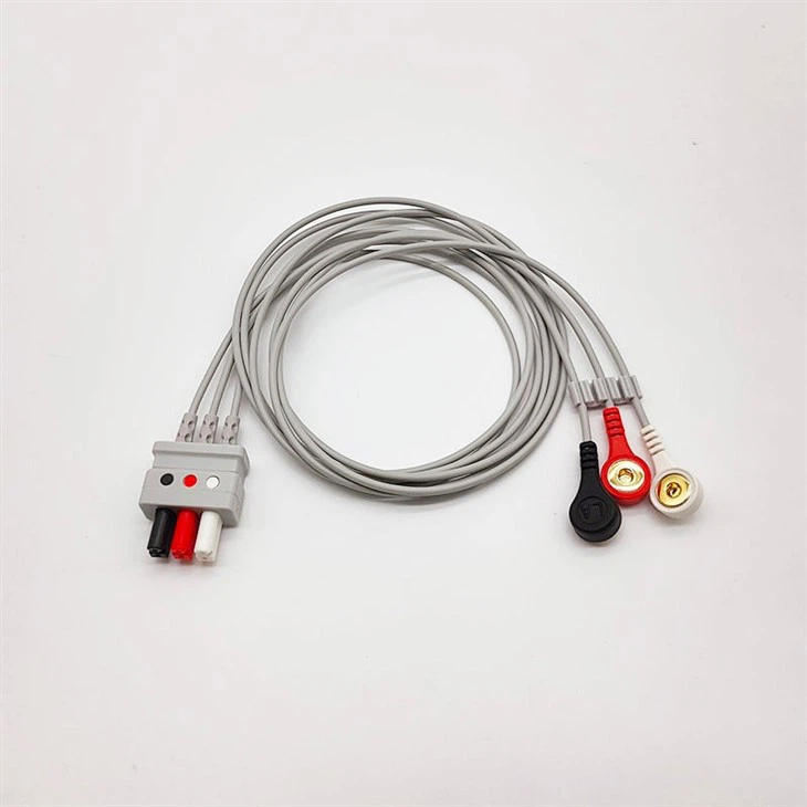 CABLE ECG, 3 HILOS, DEFIB, AHA/IEC, 3.4M, REUSABLE, SERIE X