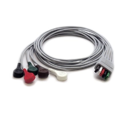 ALAMBRE RAMAL ECG, 3 HILOS, DEFIB, AHA/IEC, 1 M, REUSABLE, SERIE X