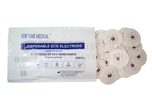[2-004-00106] ELECTRODO DE ECG DESCARTABLE ADULTO X10UND SERIE IM